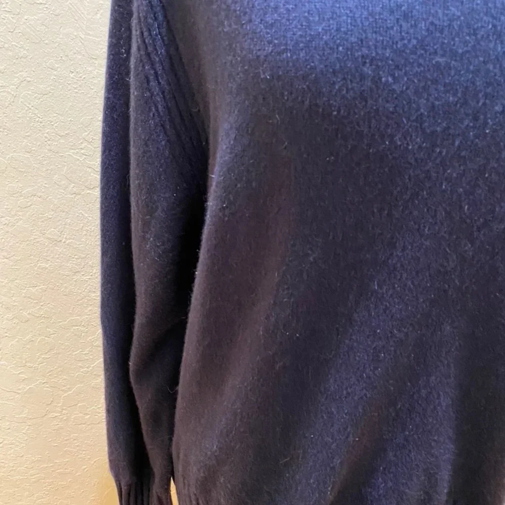 J Crew Navy cashmere mock turtleneck Size XXL